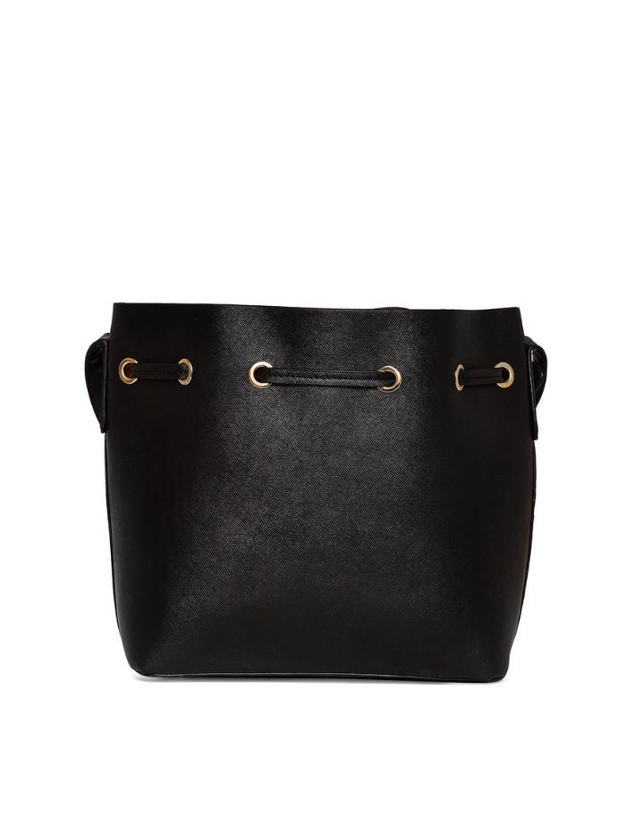 Elegant Black Bucket Sling Bag
