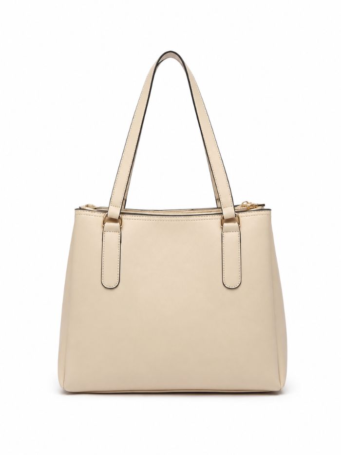 Premium Beige Women Handbag with Adjustable Shoulder Strap