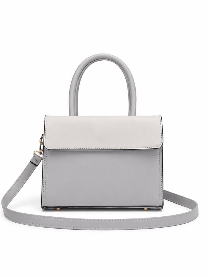 Premium Grey Women Handbag with Adjustable Sling Strap