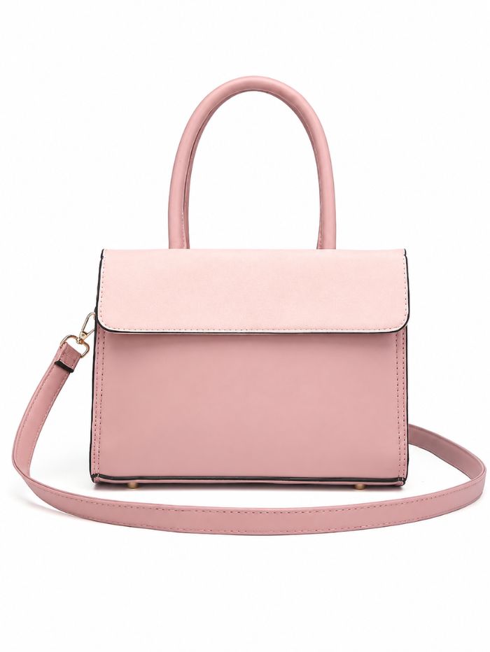 Premium Pink Women Handbag with Adjustable Sling Strap