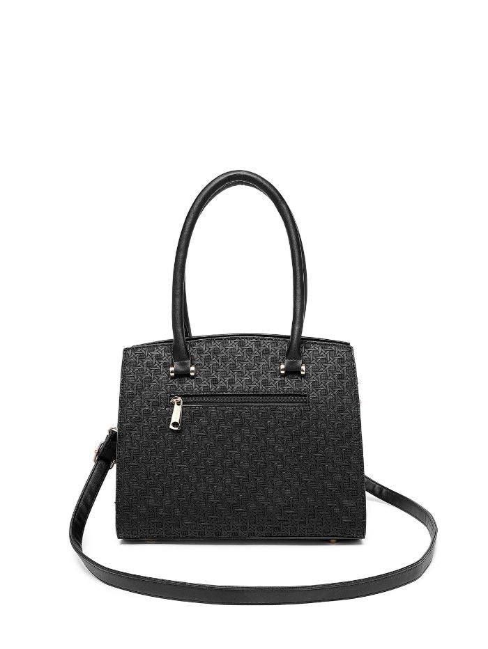 Premium Black Women Handbag with Adjustable Sling Strap