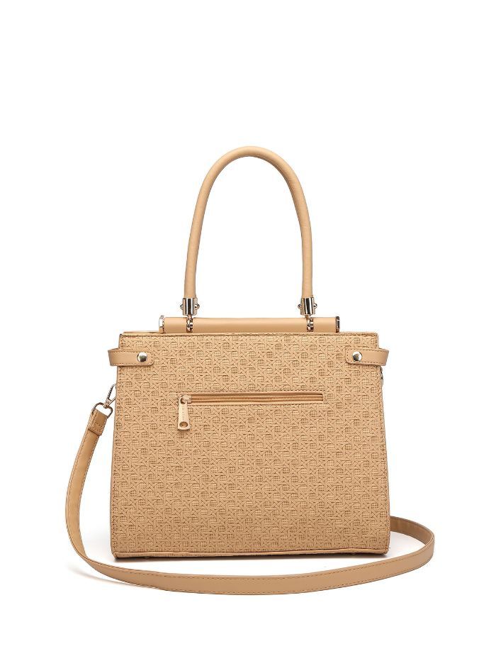 Premium Camel Women Handbag with Adjustable Sling Strap