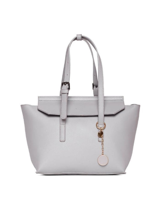 Elegant Grey Tote Handbag