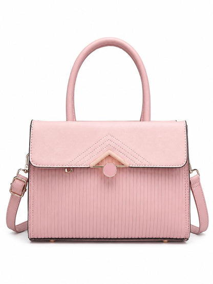 Premium Pink Women Handbag with Adjustable Sling Strap