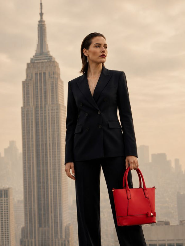 Elegant Red Women Handbag Stylish Shoulder Tote Bag for Daily Use