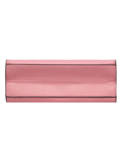 Elegant Structured Top Handle Pink Sling Bag for Women