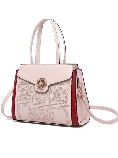 Premium Pink Women Handbag with Adjustable Sling Strap